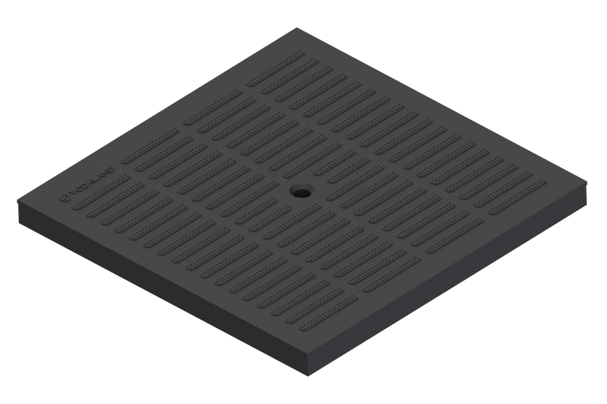 Крышка для дождеприемника PolyMax Basic пластиковая 300х300 мм черная poverh-vidvid-31 фото