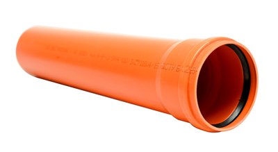 Труба НПВХ для зовнішньої каналізації 250х4.9х4000 naruz-123 фото