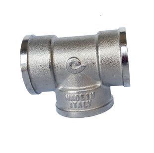 Тройник латунный никелированный Comisa Ду 25 RF0250F1000N фото